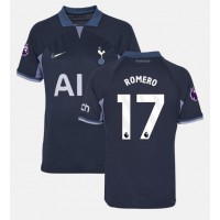 Camisa de Futebol Tottenham Hotspur Cristian Romero #17 Equipamento Secundário 2023-24 Manga Curta